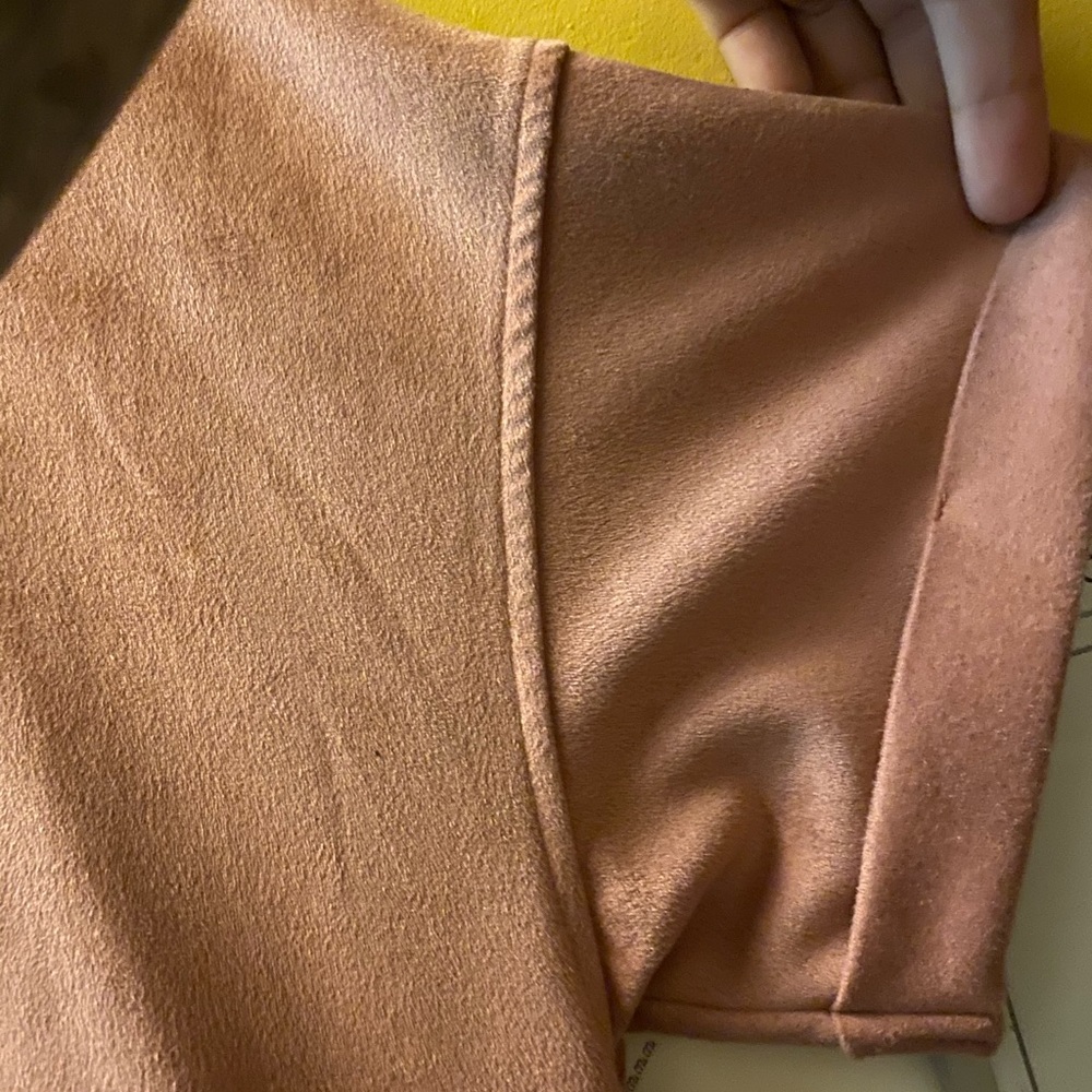 Soft pink velvet dress
